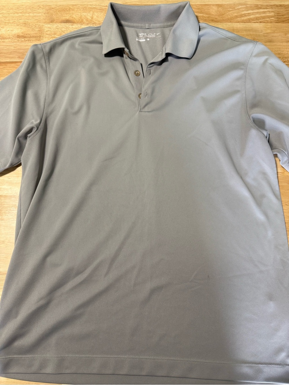 Nike Golf Dri-FIT Men’s Gray Performance Polo Shirt Size Large
